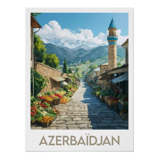 Azerbeidzjaanse afbeelding perfect poster (Voorkant)