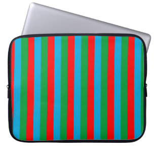 Azerbeidzjaanse vlag strepen land symbool patroon laptop sleeve