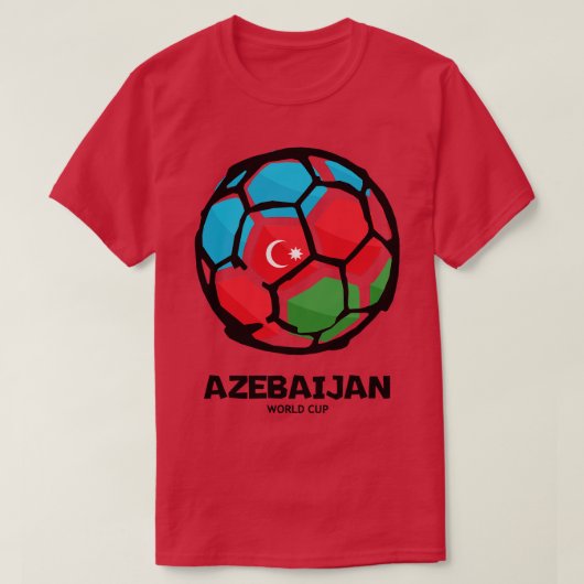 Azerbeidzjaanse vlag t-shirt (Design voorkant)