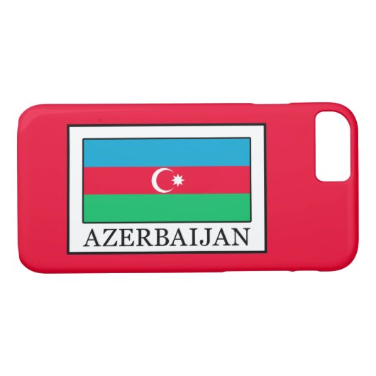 Azerbeidzjan Case-Mate iPhone Case (Achterkant (Horizontaal))