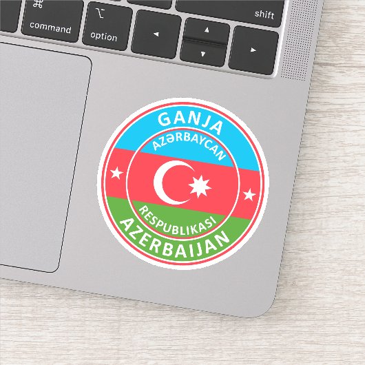 Azerbeidzjan, Ganja Sticker (Detail)