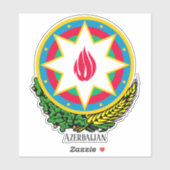 Azerbeidzjan nationaal wapenschild sticker (Vel)