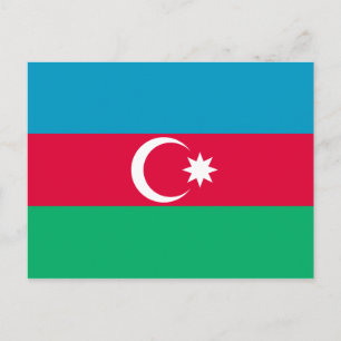 Azerbeidzjan nationale vlag briefkaart