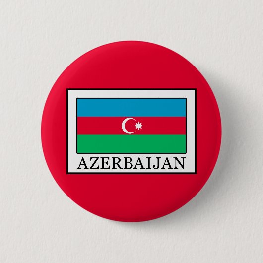 Azerbeidzjan Ronde Button 5,7 Cm (Voorkant)