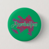 Azerbeidzjan Ronde Button 5,7 Cm (Voorkant)
