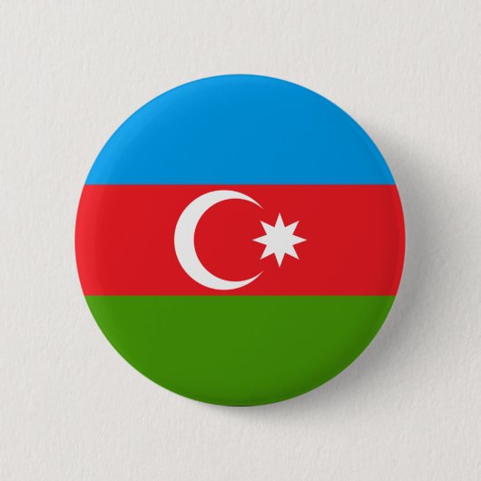 Azerbeidzjan Ronde Button 5,7 Cm (Voorkant)
