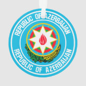 Azerbeidzjan Ronde Embleem Ornament (achterkant)