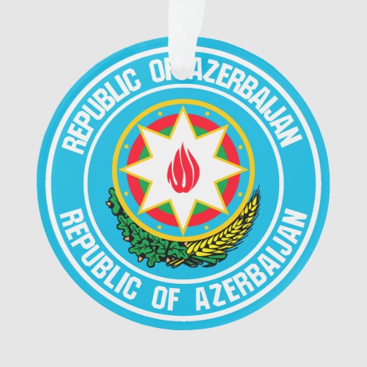 Azerbeidzjan Ronde Embleem Ornament (voorkant)