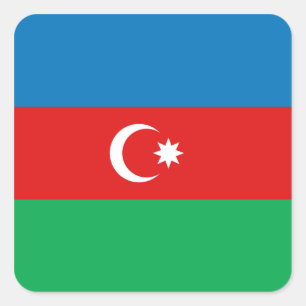 Azerbeidzjan sticker met vlag