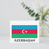 Azerbeidzjan vlag briefkaart (Staand voorkant)