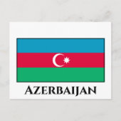 Azerbeidzjan vlag briefkaart (Voorkant)