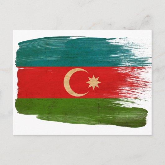 Azerbeidzjan Vlag Briefkaarten (Voorkant)