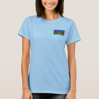 Azerbeidzjan Vlag + Landkaart T-shirt