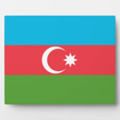 Azerbeidzjan Vlag Plaque Fotoplaat (Voorkant)