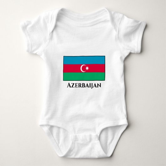 Azerbeidzjan vlag romper (Voorkant)