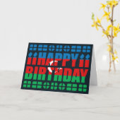 Azerbeidzjan Vlag Verjaardag Kaart (Gele Bloem)