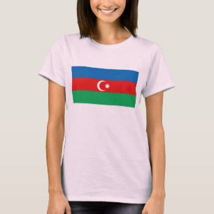 Azerbeidzjan vlag x kaart T-shirt