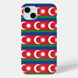 Azerbeidzjan vlagpatroon iPhone 15 mini hoesje