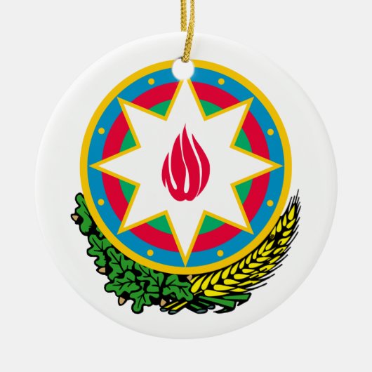 Azerbeidzjan wapenschild keramisch ornament (Voorkant)