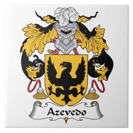 Azevedo Family Crest Tegeltje (Voorkant)