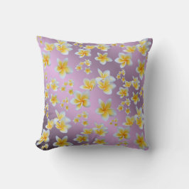 azian, geel, wit, bloem, helder, goud, floraal kussen