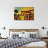 Aziatisch Canvas Afdruk (Insitu (Slaapkamer))