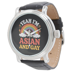 Aziatisch en homo queer Aziatisch Chinees Koreaans Horloge