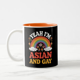 Aziatisch en homo queer Aziatisch Chinees Koreaans Tweekleurige Koffiemok