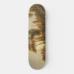 Aziatisch landschap in het avondlicht (Sunset Art) Skateboard
