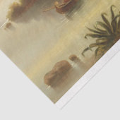 Aziatisch landschap in het avondlicht (Sunset Art) Tissuepapier (Detail)