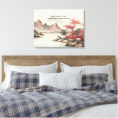 Aziatisch landschap schoonheid canvas afdruk (Insitu (Slaapkamer))