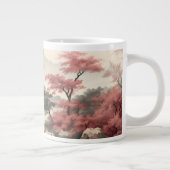 Aziatisch landschap schoonheid extra grote beker (Rechts)