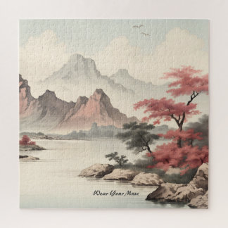 Aziatisch landschap schoonheid legpuzzel