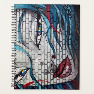 Aziatisch Meisje Graffiti Planner