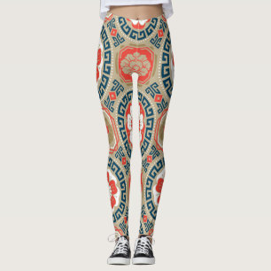 Aziatisch motief: Elegant geometrisch ontwerp Leggings