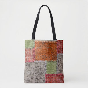 Aziatisch Patchwork Tapijt, Istanbul Detail Draagtas