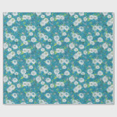 Aziatisch patroon blauwgroen cadeaupapier (Vlak)
