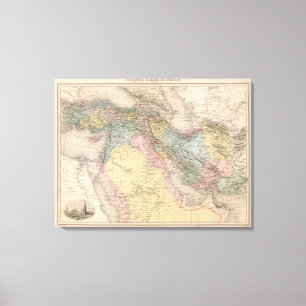 Aziatisch Turkije en Perzië Canvas Afdruk