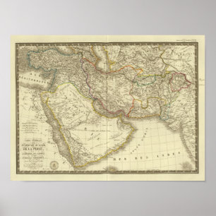 Aziatisch Turkije, Perzië, Arabië, Kabul Poster