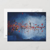 Aziatische Abstracte Kunst Briefkaart (Voorkant / Achterkant)