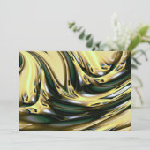 Aziatische Abstracte Kunst Uitnodigingen (Staand voorkant)