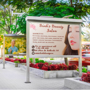 Aziatische Beauty Hair Salon-Adverteren aanpassen Poster