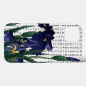 Aziatische Blauwe Iris op Kanji Achtergrond Case-Mate iPhone Case (Achterkant (horizontaal))