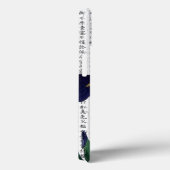 Aziatische Blauwe Iris op Kanji Achtergrond Case-Mate iPhone Case (Achterkant / Rechts)