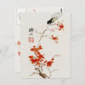 Aziatische Bloembloem  Briefkaart (Voorkant / Achterkant)