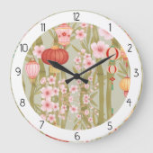 Aziatische bloemen grote klok (Voorkant)