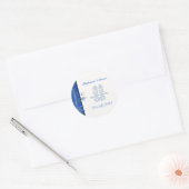 Aziatische Bue Double Happiness Wedding Sticker (Envelop)