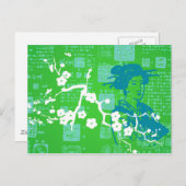  Aziatische collage Briefkaart (Voorkant / Achterkant)