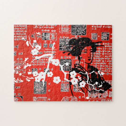 Aziatische collage Legpuzzel (Horizontaal)