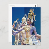 Aziatische dansers briefkaart (Voorkant / Achterkant)
